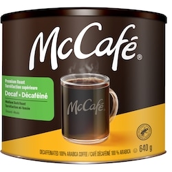 McCafe Premium Medium Dark Roast, Ground Coffee, Decaf 640 g, $4.45/100g
