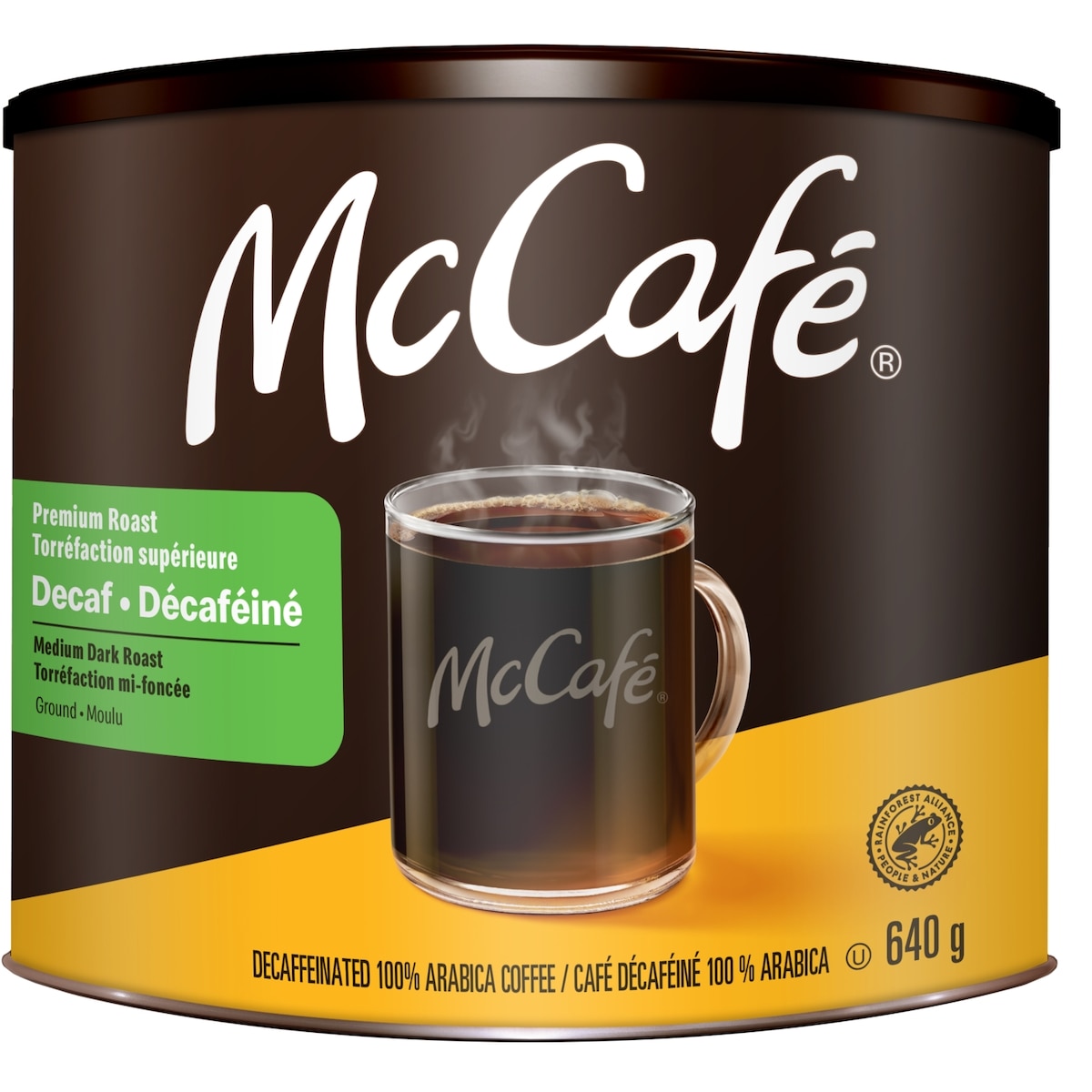 McCafé Café moulu de qualité supérieure, torréfaction mi-foncée, déca 640 g, 5,31 $/100g
