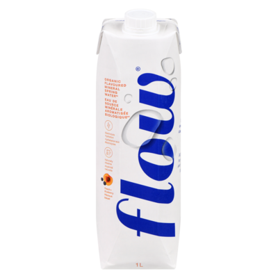 Flow Water Alkaline Spring Water Organic Peach + Blueberry Flavoured Water 1 l, $0.30/100ml