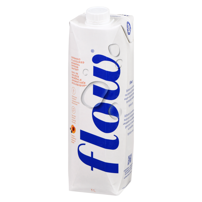 Alkaline Spring Water Organic Peach + Blueberry Flavoured Water