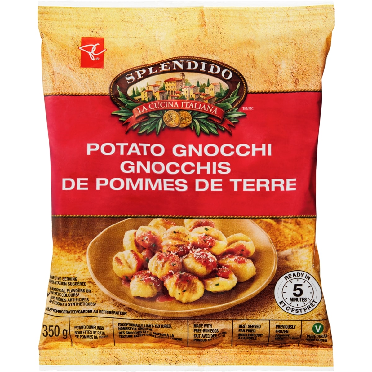 PC Splendido Gnocchi de pommes de terre 350 g, 1,43 $/100g
