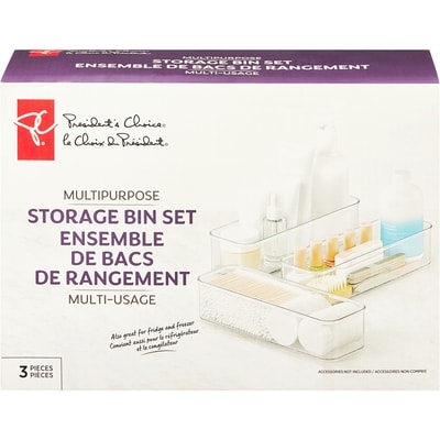 President's Choice 3-Pack Multipurpose Storage Trays 3 ea, $4.33/1ea