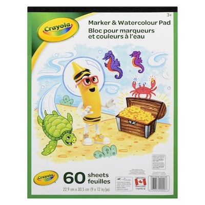Crayola Bloc pour marqueur et couleur à l'eau 1 ea, 4,50 $/1ch