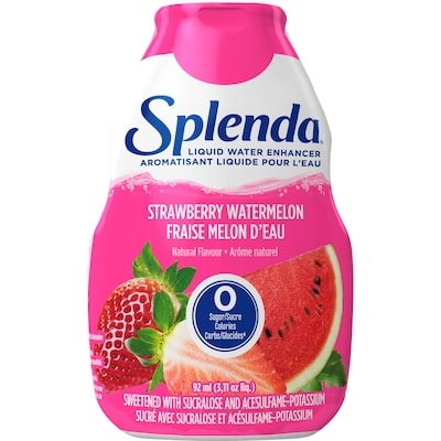 Splenda Liquid Water Enhancer Drops, Strawberry Watermelon Flavor, Sugar Free Concentrated Drink Mix 92 ml, $6.84/100ml
