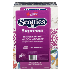 Scotties Supreme White Tissues 3 Ply 6 ea, $1.83/1ea
