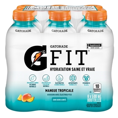 Gatorade Boisson électrolyte Fit mangue tropicale 6x500.0 ml, 0,35 $/100ml
