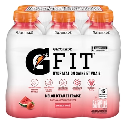 Gatorade Boisson électrolyte Fit pastèque-fraise 6x500.0 ml, 0,35 $/100ml