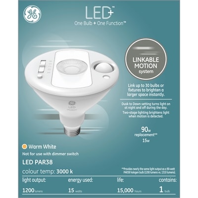 GE LED+ 8W PAR38 Linkable Motion 1PK 1 ea, $30.00/1ea