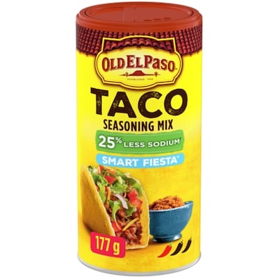Old El Paso Taco Seasoning, Smart Fiesta Flavoured 177 g, $3.95/100g