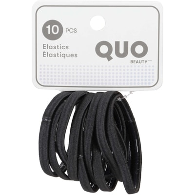 Quo Beauty Paquet de 10 élastiques antidérapants qb noir 10 ea, 0,58 $/1ch