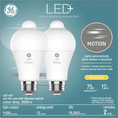 GE LED+ A21 Motion Soft White 2PK 1 ea, $26.00/1ea