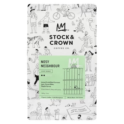 Stock and Crown Coffee Co Café biologique en grains 340 g, 5,88 $/100g