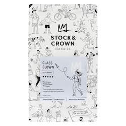Stock and Crown Coffee Co Organic Coffee Class Clown Dark Roast Whole Bean 340 g, $5.88/100g