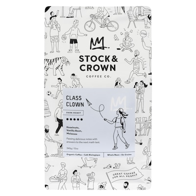 Stock and Crown Coffee Co Café biologique en grains 340 g, 5,88 $/100g