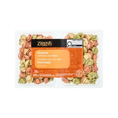 Ziggy’s Tortellini arc-en-ciel 600 g, 0,83 $/100g