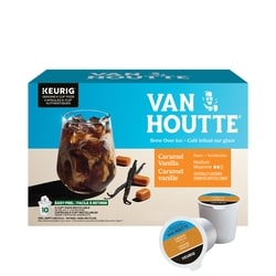 Van Houtte Brew Over Ice Caramel Vanilla, Medium Roast, K-Cup Coffee Pods, 10 Count 10 ea, $1.55/1ea