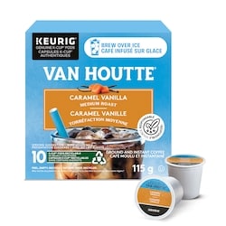 Van Houtte Van Houtte Café infusé sur glace Caramel vanille – 10ct 10 ea, 1,70 $/1ch