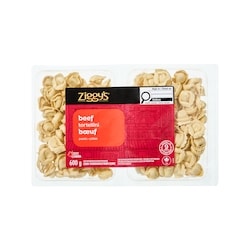 Ziggy’s Tortellinis au bœuf  600 g, 0,83 $/100g