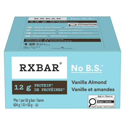 Kelloggs RXBAR® Vanilla Almond Protein Bar 12 Bars 12x52.0 g, $5.13/100g