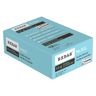 Barre protéinée RXBAR® Vanille et amandes 12 barres