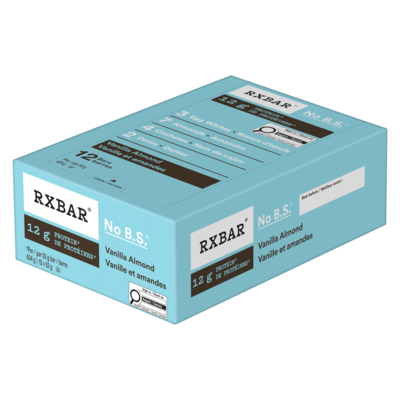 Barre protéinée RXBAR® Vanille et amandes 12 barres