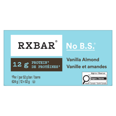 Barre protéinée RXBAR® Vanille et amandes 12 barres