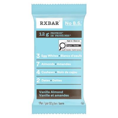 Kelloggs RXBAR® Vanilla Almond Protein Bar 52 g, $5.75/100g