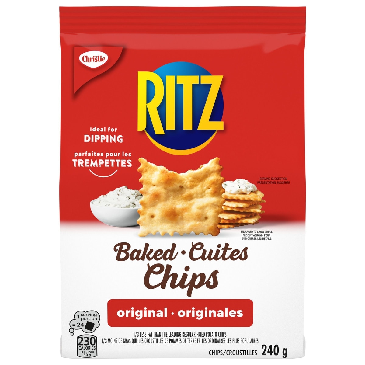 Christie Ritz Chips Original Crackers 240 g, $1.87/100g