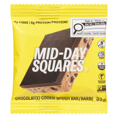 Midday Squares Carré fonctionnel + chocolat 33 g, 9,06 $/100g