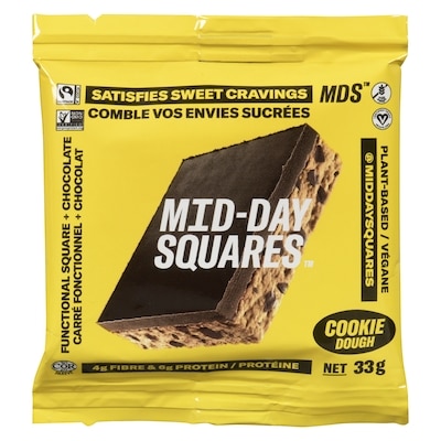 Midday Squares Carré fonctionnel + chocolat 33 g, 9,06 $/100g