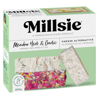 Alternative au fromage herbes des prés et ail