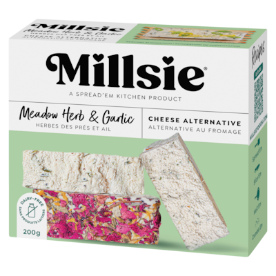Alternative au fromage herbes des prés et ail