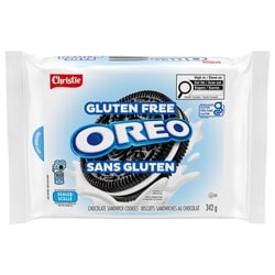 Christie Biscuits-sandwiches au chocolat OREO sans gluten L’original 342 g, 2,78 $/100g