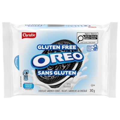 Christie Biscuits-sandwiches au chocolat OREO sans gluten L’original 342 g, 2,78 $/100g