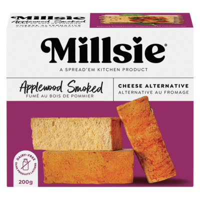 Spread 'Em Kitchen Co. Cheese Alternative Applewood Smoked 200 g, $6.00/100g