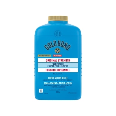 Gold Bond Medicated Original Strength Foot Powder, Menthol 1% 283 g, $3.88/100g