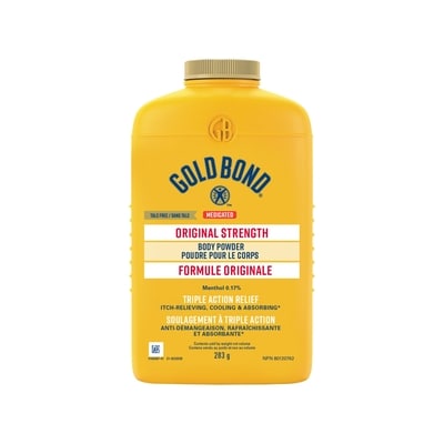 Gold Bond Medicated Original Strength Body Powder, Menthol 0.17% 283 g, $4.06/100g