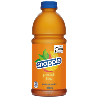 Snapple Peach tea 945 ml, $0.24/100ml