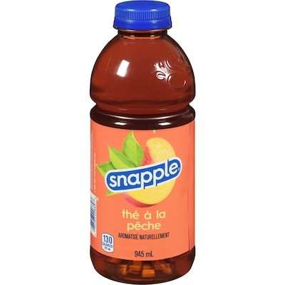 Snapple Thé pêche 945 ml, 0,35 $/100ml