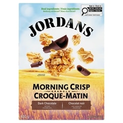 Jordans Morning Crisp Dark Chocolate Granola Cereal 400 g, $1.75/100g