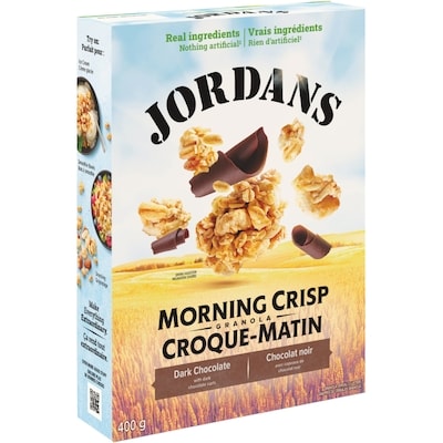 Jordans Morning Crisp Dark Chocolate Granola Cereal 400 g, $1.87/100g