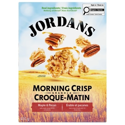 Jordans Morning Crisp Maple & Pecan Granola Cereal 400 g, $1.38/100g