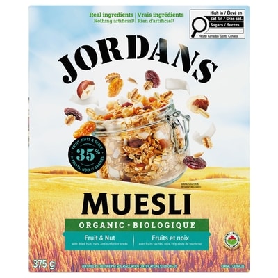 Jordans Organic Fruit & Nut Muesli 375 g, $1.47/100g