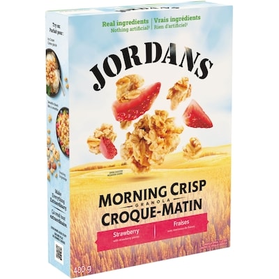 Jordans Morning Crisp Strawberry Granola Cereal 400 g, $1.87/100g