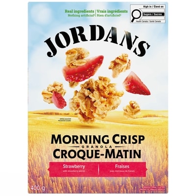 Jordan’s Céréales granola Croque-Matin Fraises  400 g, 1,38 $/100g