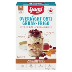 Overnight Canadian Oats, Maple Cranberry, 5 Packets