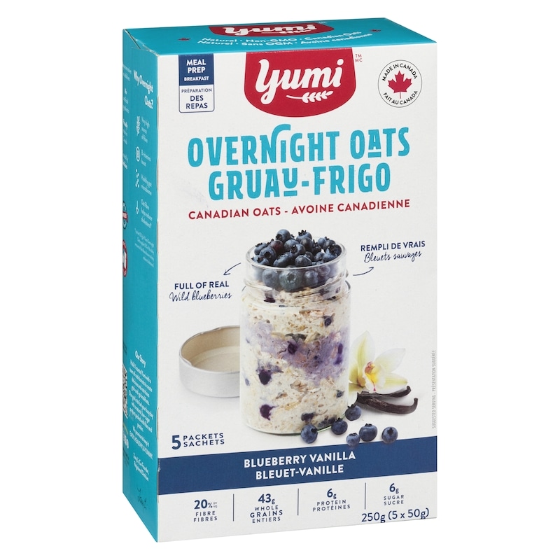 Overnight Oats, Blueberry Vanilla