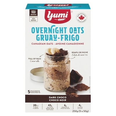 Yumi Organics Gruau-frigo, choco noir 250 g, 2,60 $/100g