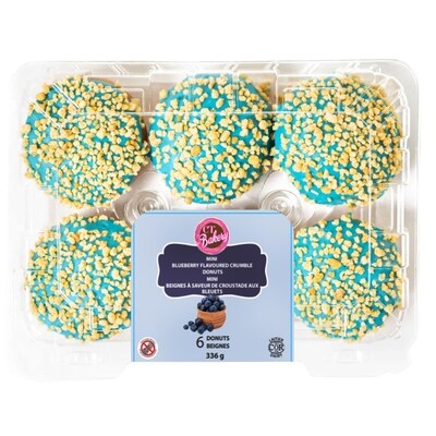 null Mini beignets à saveur croustade aux bleuets paquet de 6 336 g, 1,66 $/100g