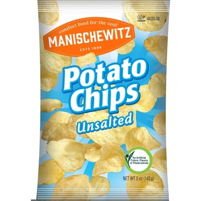 Manischewitz Potato Chips, Unsalted 140 g, $3.92/100g